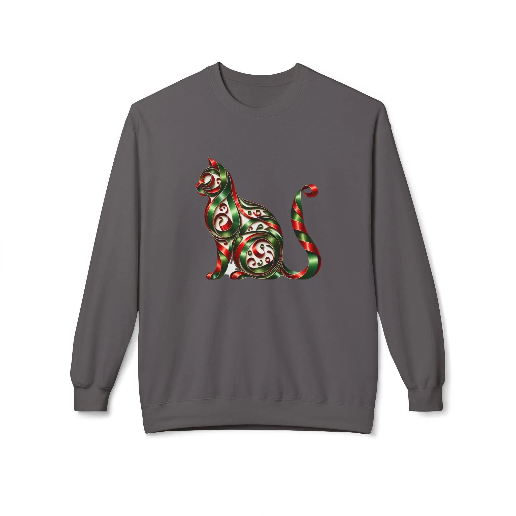 🐱 Merry Meowmas! 🎄 Unisex Fleece Sweatshirt 🎁