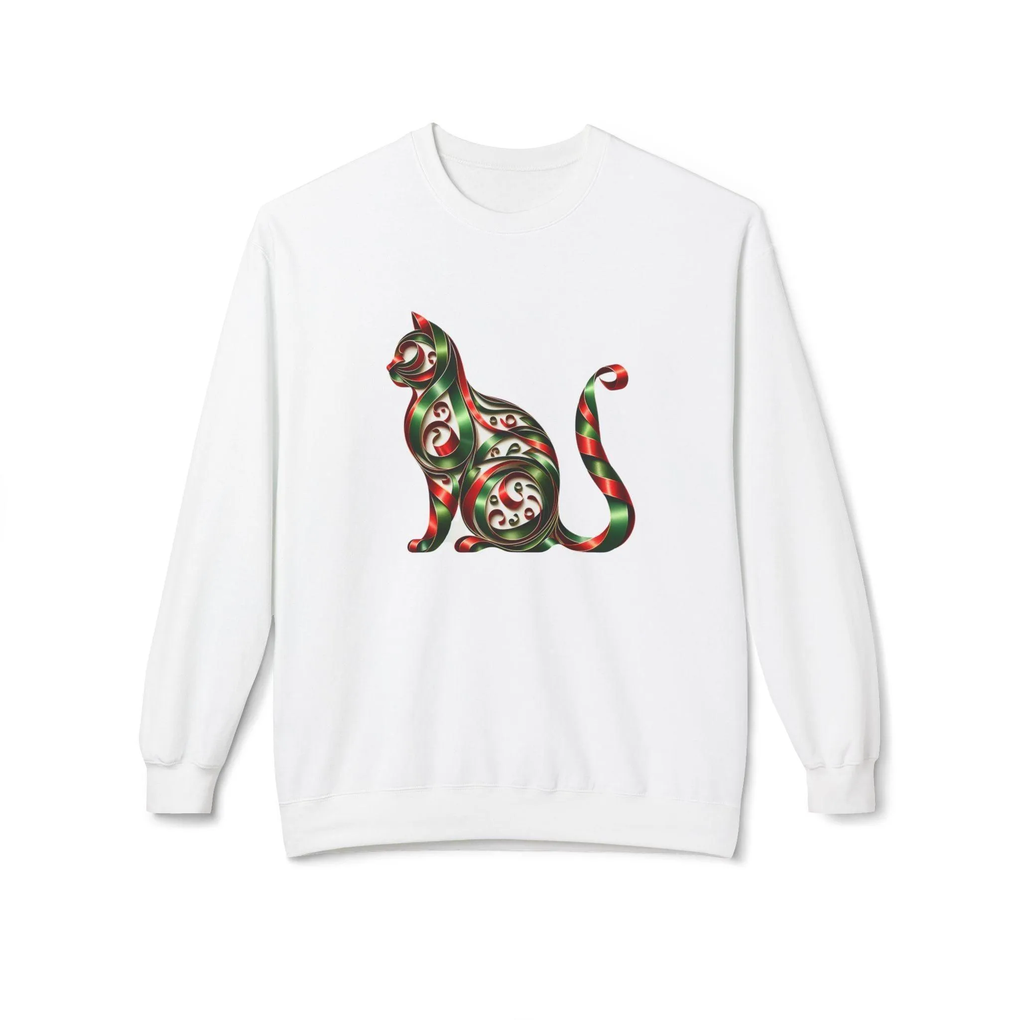 🐱 Merry Meowmas! 🎄 Unisex Fleece Sweatshirt 🎁