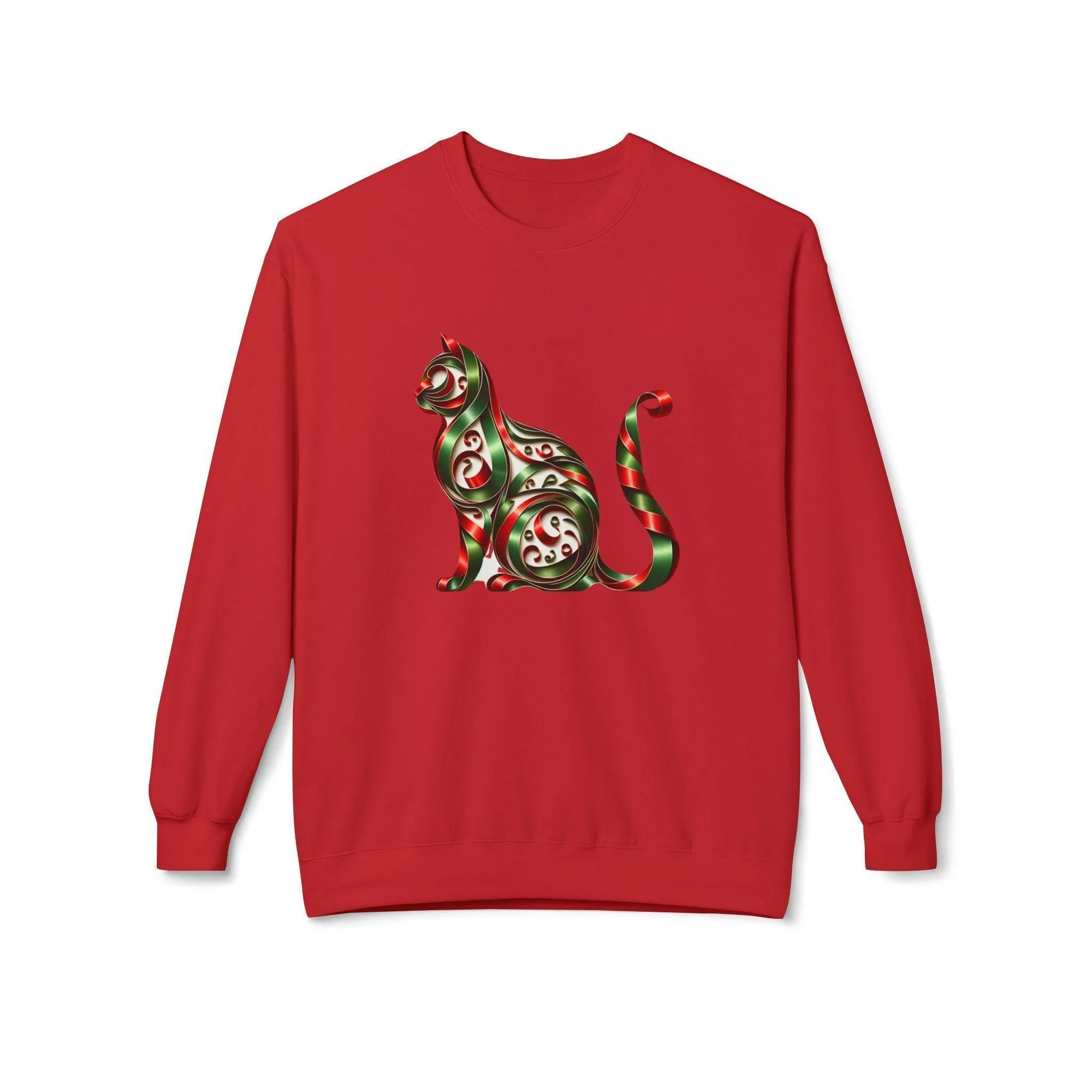 🐱 Merry Meowmas! 🎄 Unisex Fleece Sweatshirt 🎁
