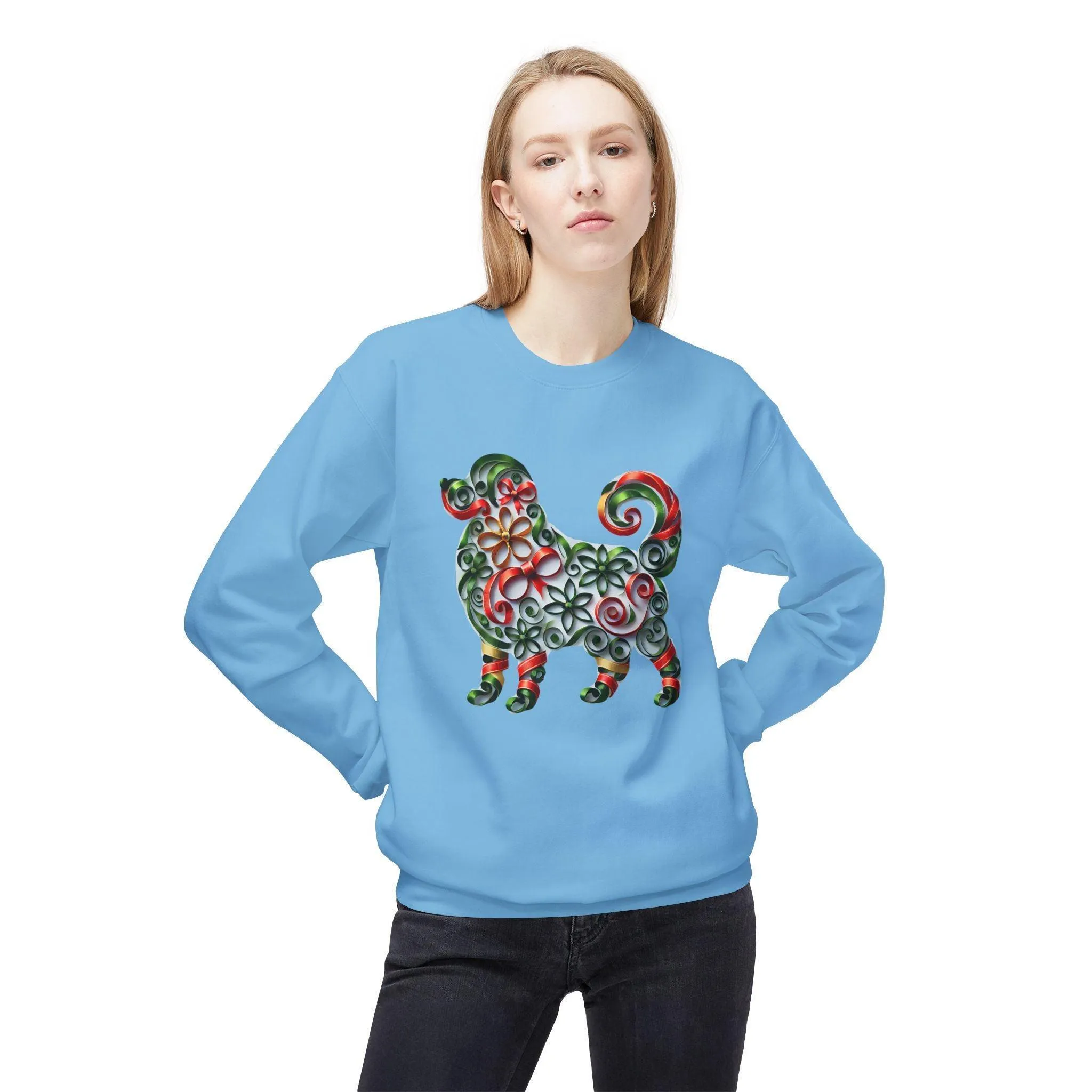 🐶 Merry Woofmas! 🎄 Unisex Fleece Sweatshirt 🎁