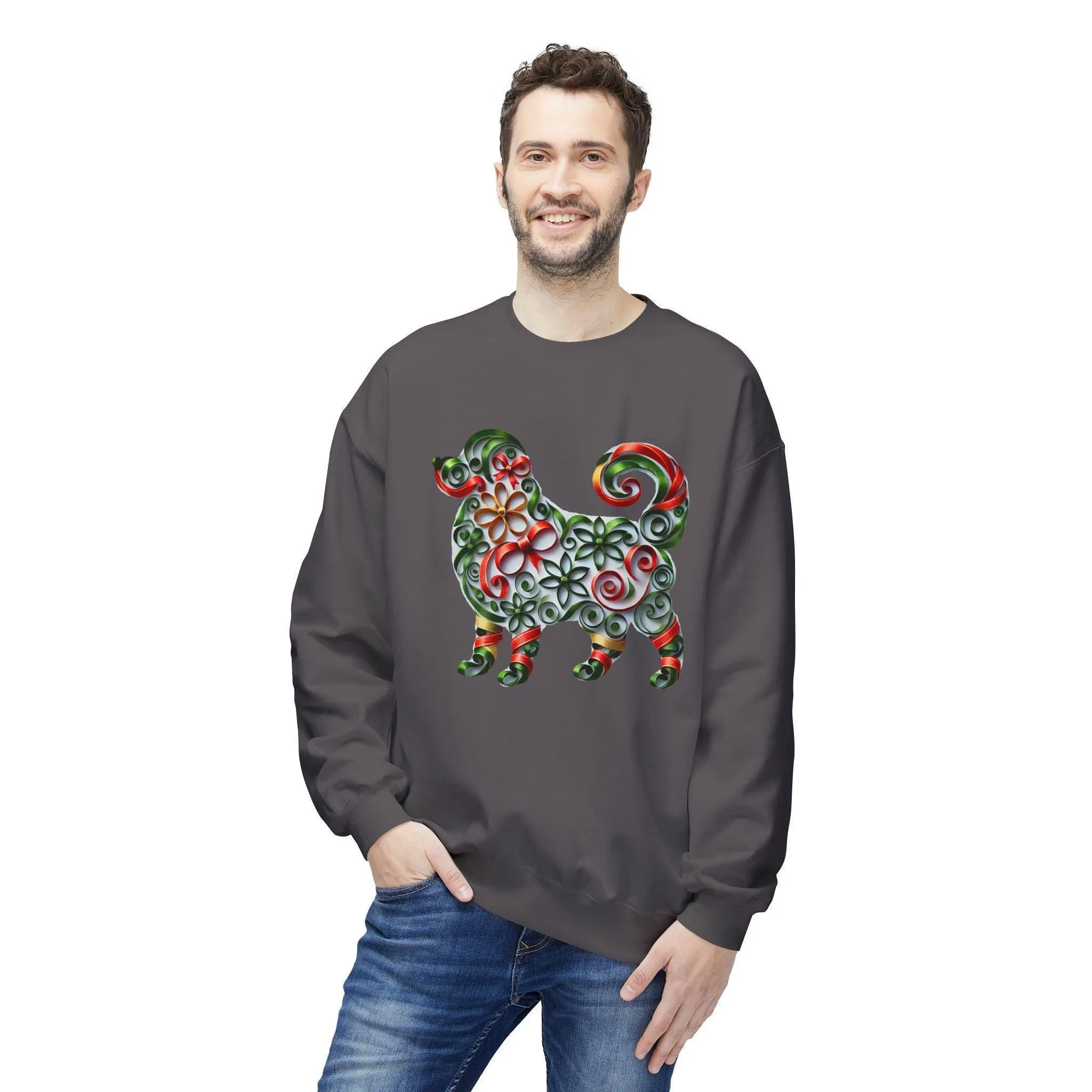 🐶 Merry Woofmas! 🎄 Unisex Fleece Sweatshirt 🎁