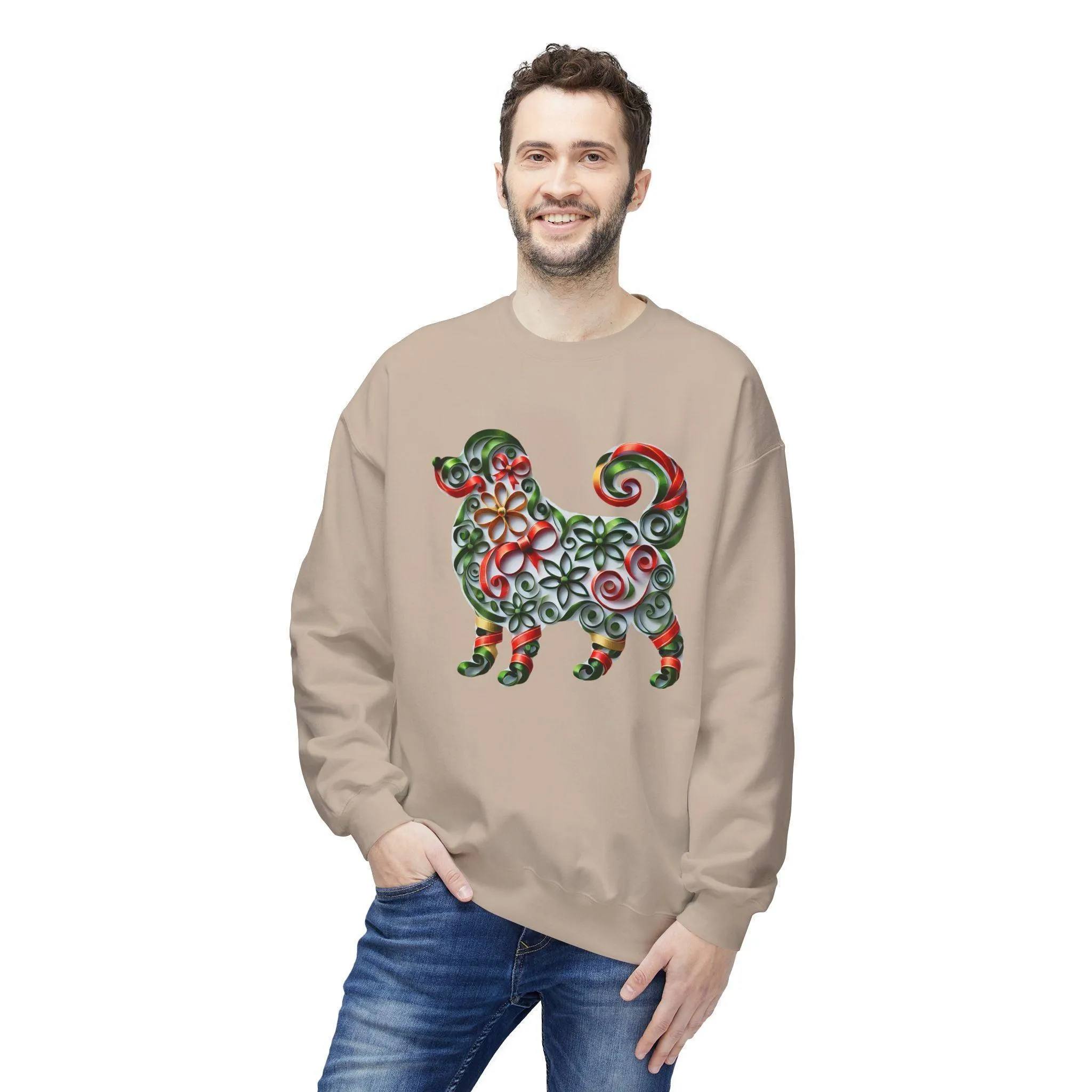 🐶 Merry Woofmas! 🎄 Unisex Fleece Sweatshirt 🎁