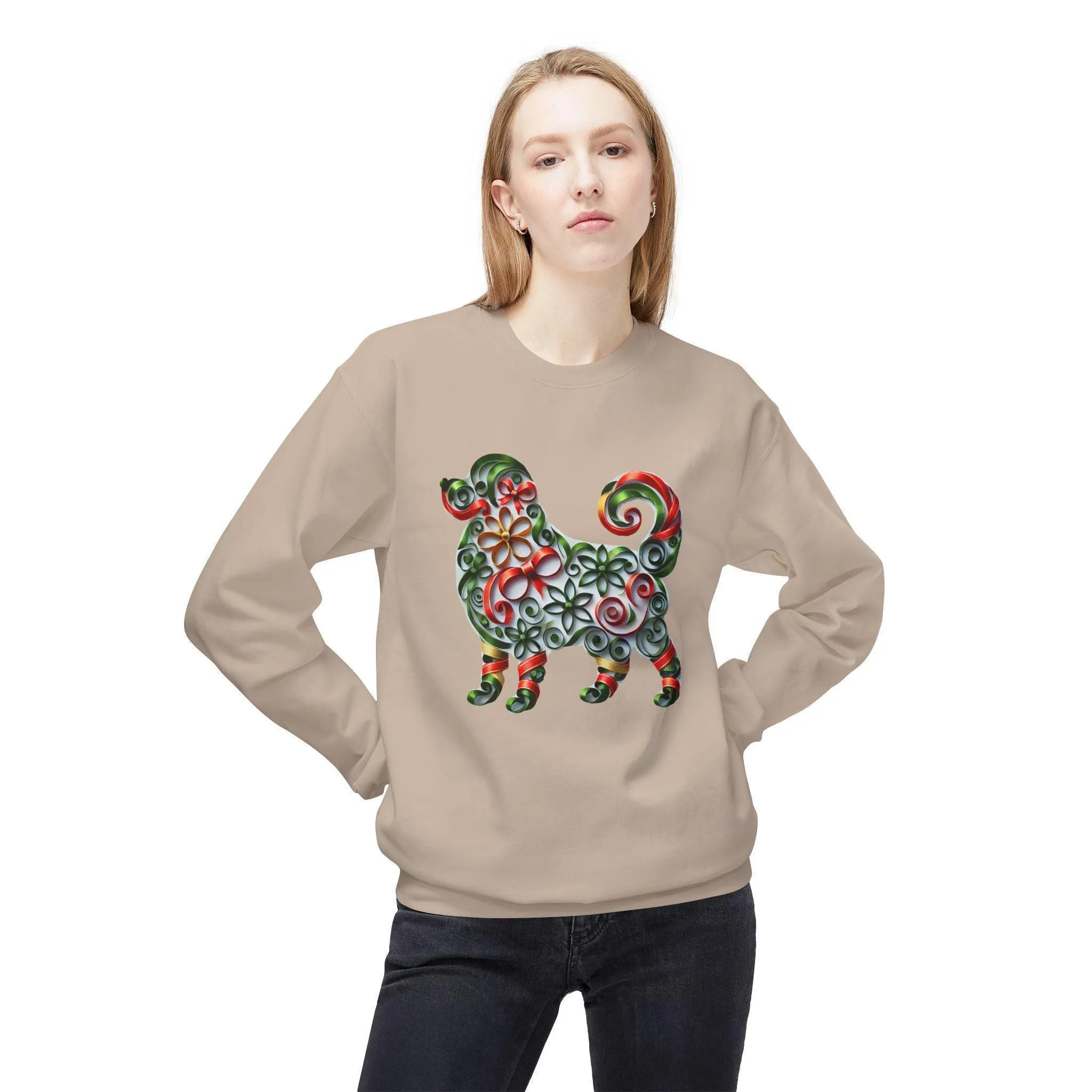 🐶 Merry Woofmas! 🎄 Unisex Fleece Sweatshirt 🎁