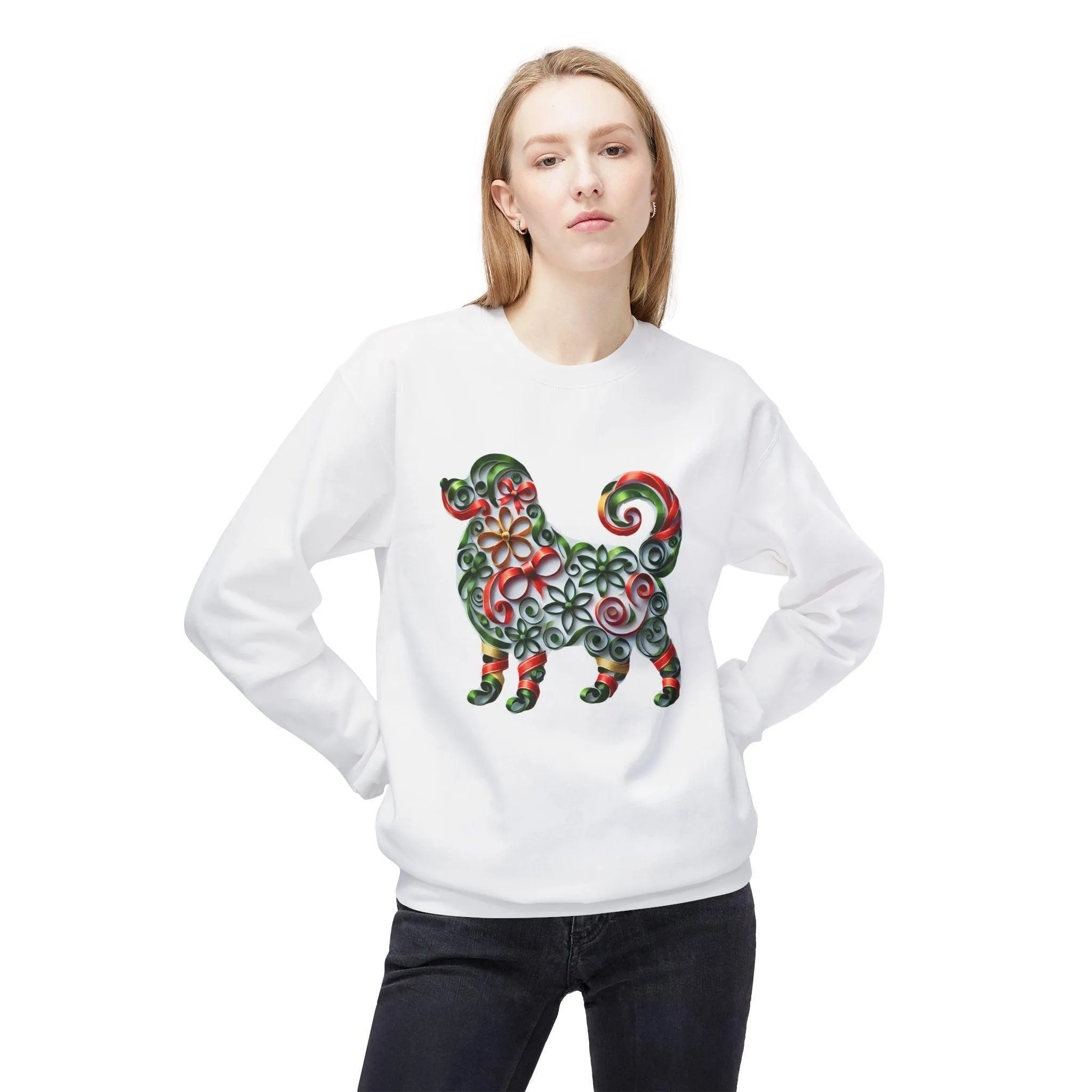 🐶 Merry Woofmas! 🎄 Unisex Fleece Sweatshirt 🎁