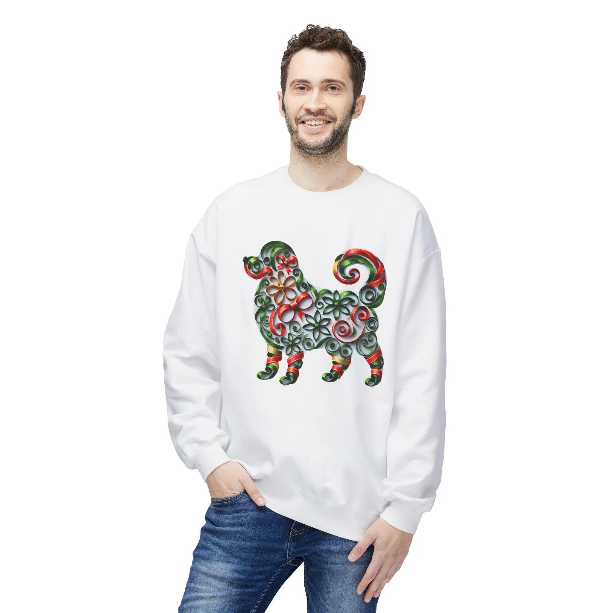 🐶 Merry Woofmas! 🎄 Unisex Fleece Sweatshirt 🎁