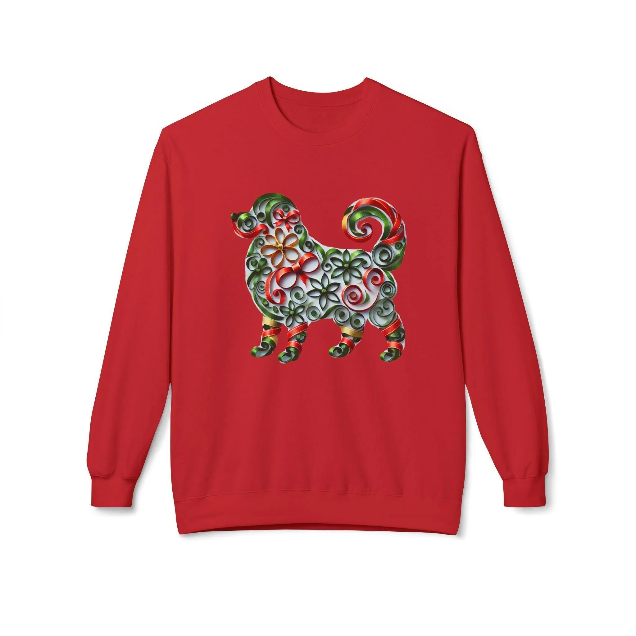 🐶 Merry Woofmas! 🎄 Unisex Fleece Sweatshirt 🎁