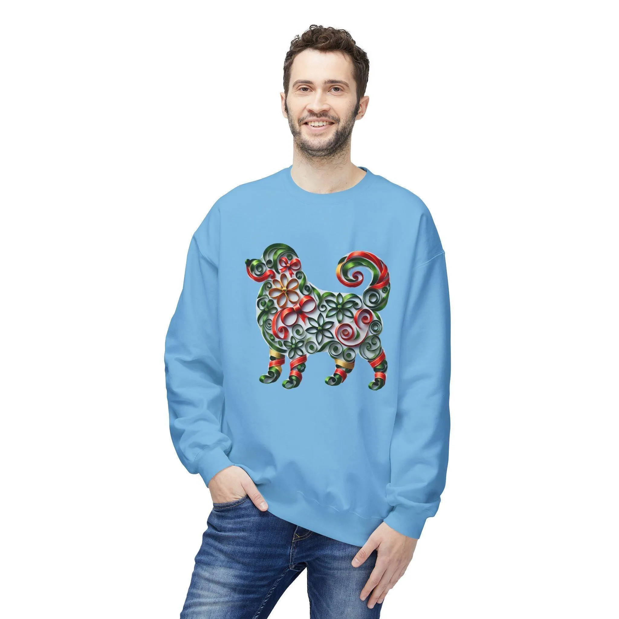🐶 Merry Woofmas! 🎄 Unisex Fleece Sweatshirt 🎁