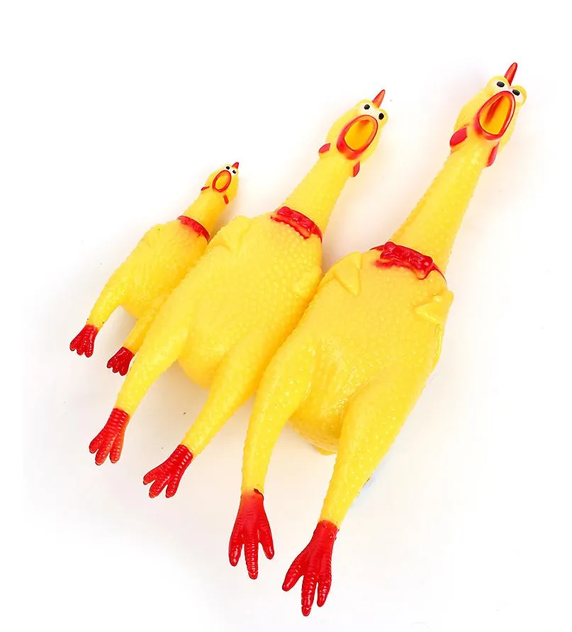 2Pcs L Children adult pet toy decompression funny screaming chicken screaming chicken AZ22964