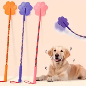 3 Pcs Dog Training Stick Pole, 16.73 Inch Puppy Training Tools Whip with Anti-Slip Handle, Outdoor and Indoor Exercise Interactive Dog Flirt Pole for Small Medium Dogs (OrangePurPK)