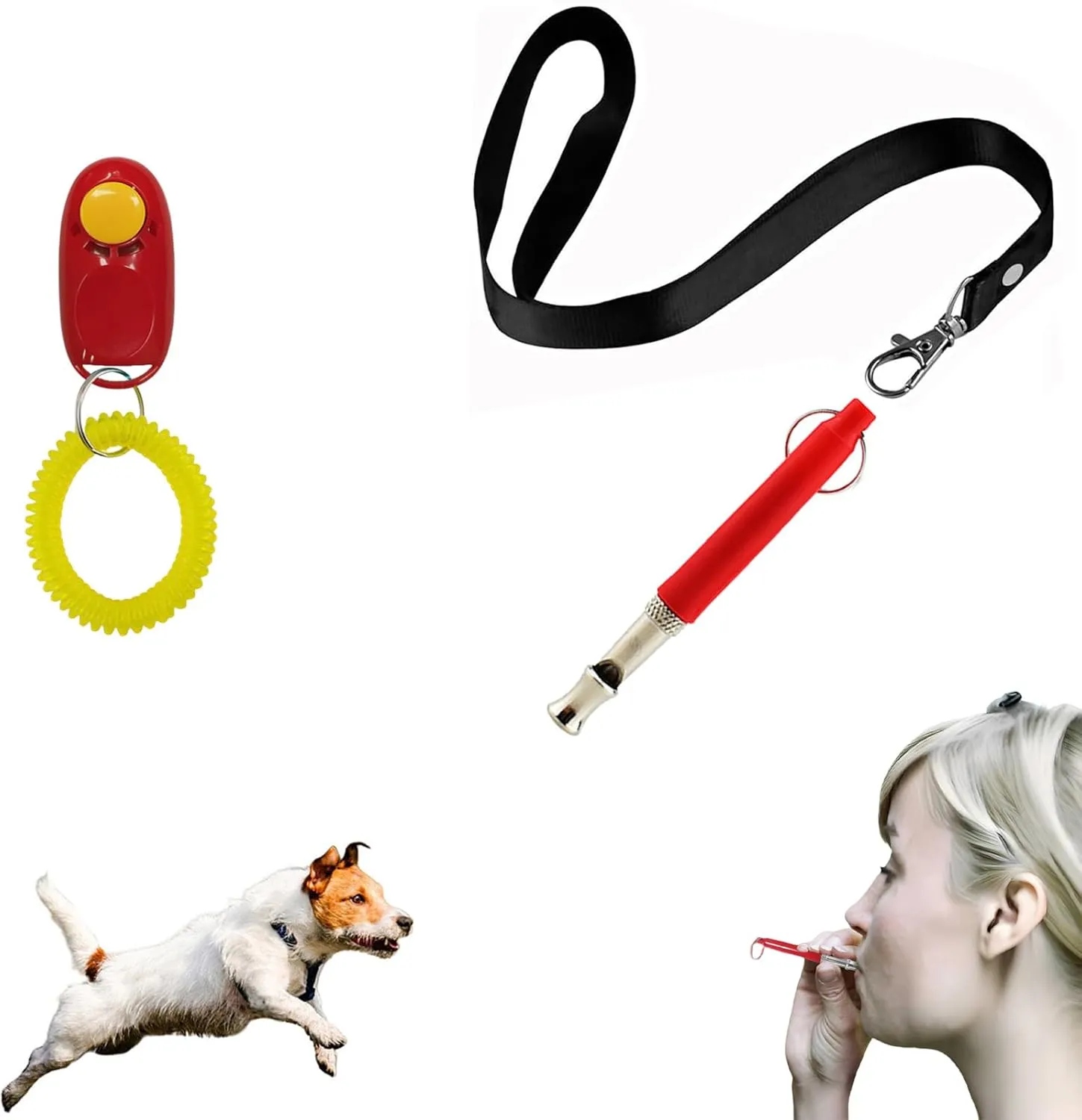Adjustable Dog Whistle and Clicker