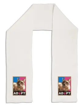 Adopt Cute Kitty Cat Adoption Adult Fleece 64" Scarf