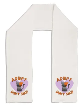 Adopt Don't Shop Cute Kitty Adult Fleece 64" Scarf