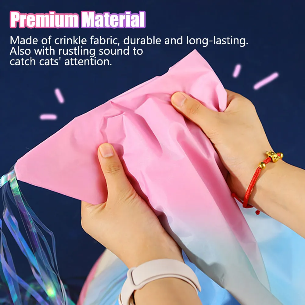 Aiitle Rainbow Cat Tunnel Bag with Tassel