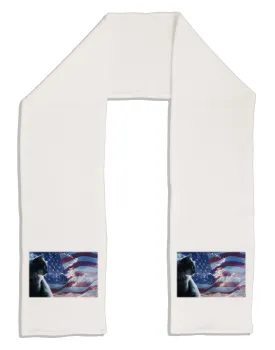 All American Cat Adult Fleece 64&#x22; Scarf by TooLoud