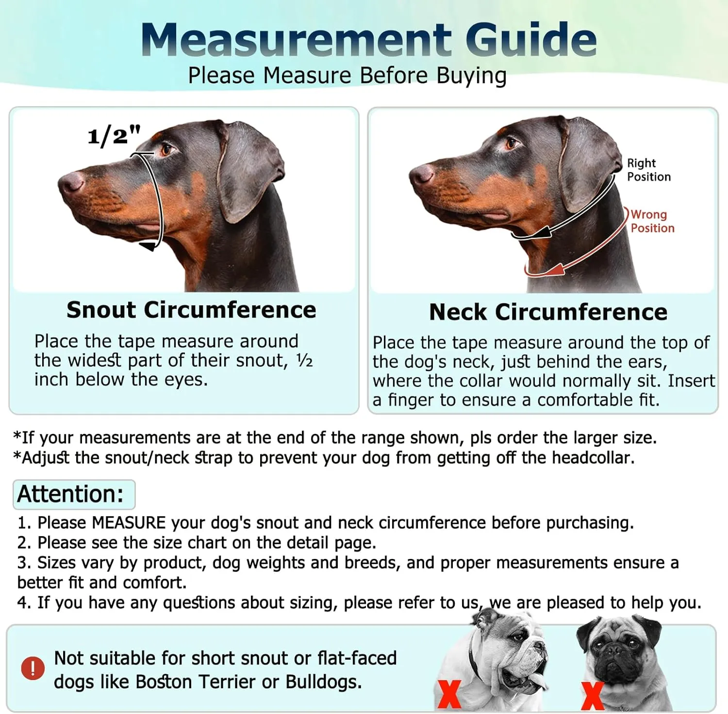 BARKLESS Muzzle Leash for Heavy Pullers, No Pull Stylish Head Halter for Large Aggressive Dogs, Gentle Dog Face Harness Stops Pet Pulling and Choking on Walks, Adjustable Head Collar