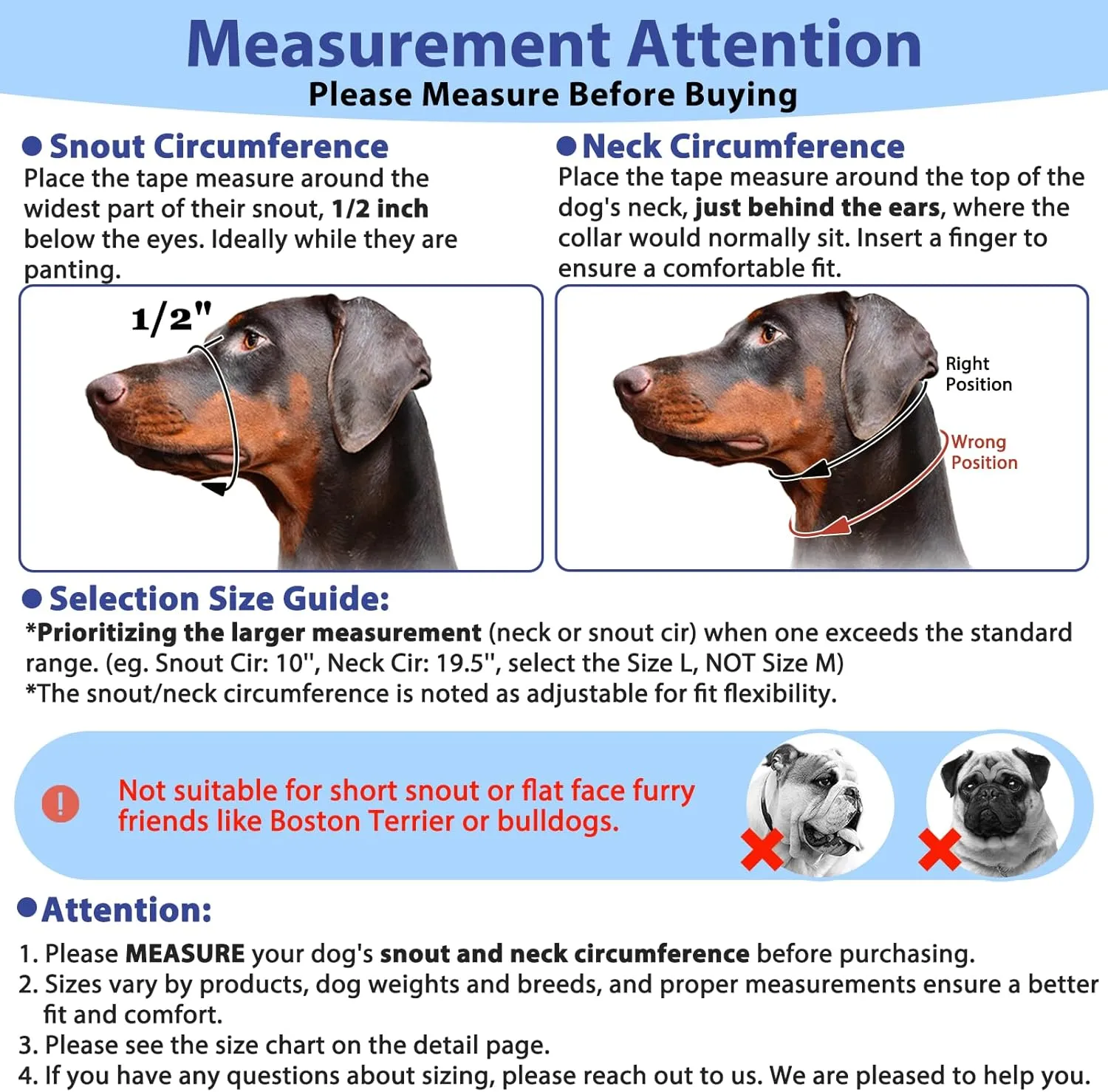 BARKLESS Soft Dog Head Collar, Patented Padded No Pull Head Halter, Training Nose Leash with Safety Link for Medium Large Dogs, Adjustable Muzzle Leash, Easy Control for Walking(Blue, XL)