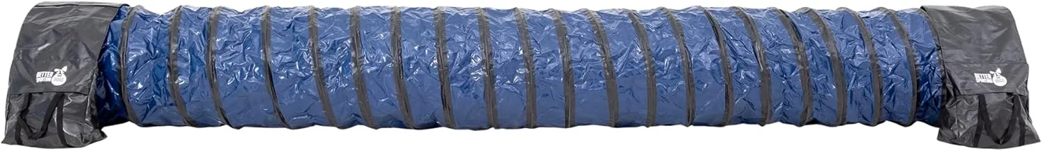 Better Sporting Dogs 16 Foot Heavy Duty PVC Tunnel with Sandbags | Dog Agility Equipment | Dog Agility Training