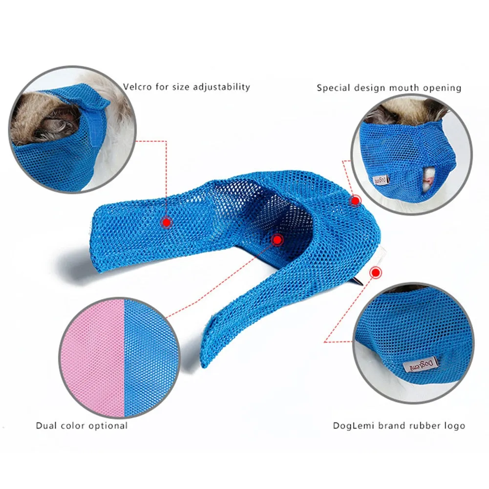Breathable Cat Muzzle Mask Cover For Pet Kitten Anti-Scratch Bite Grooming Bath Etc.