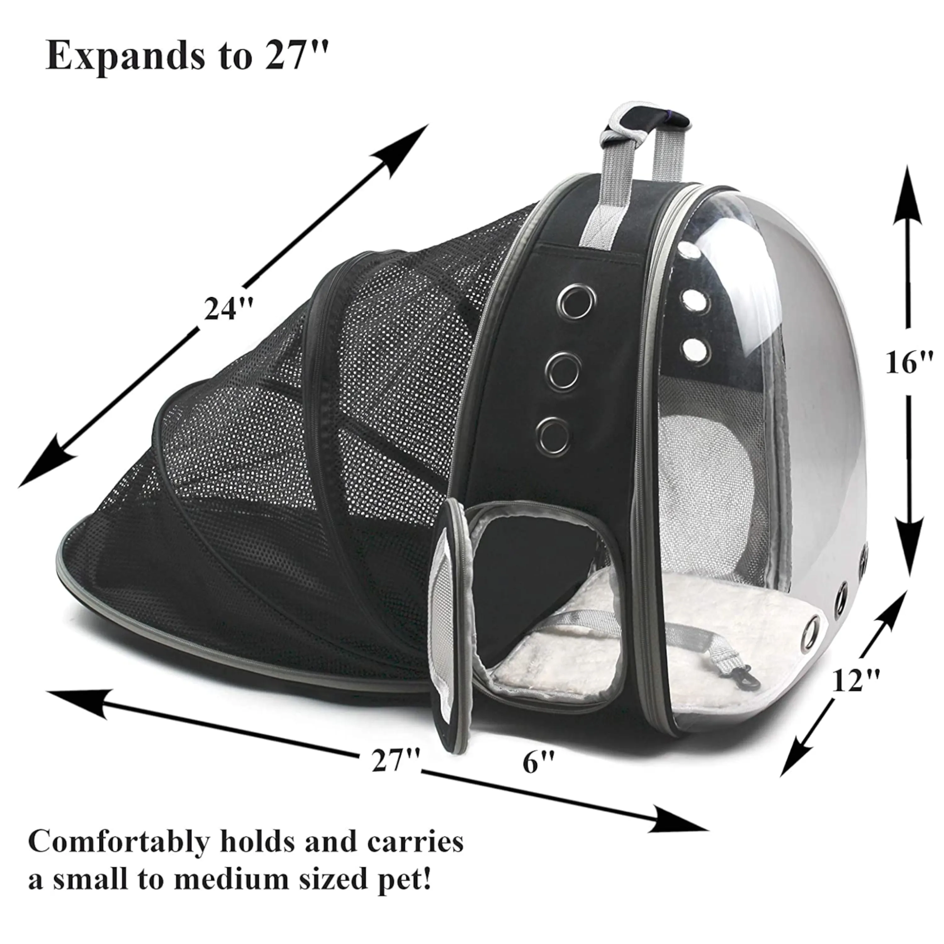 Bubble Backpack Small Dog/Cat Carrier - Bonus Wand