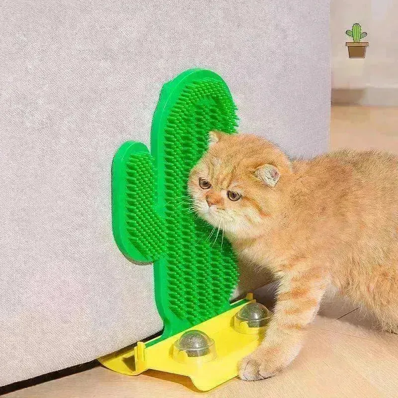Cactus Design Cat Hair Scrubber Corner Tickle Toy