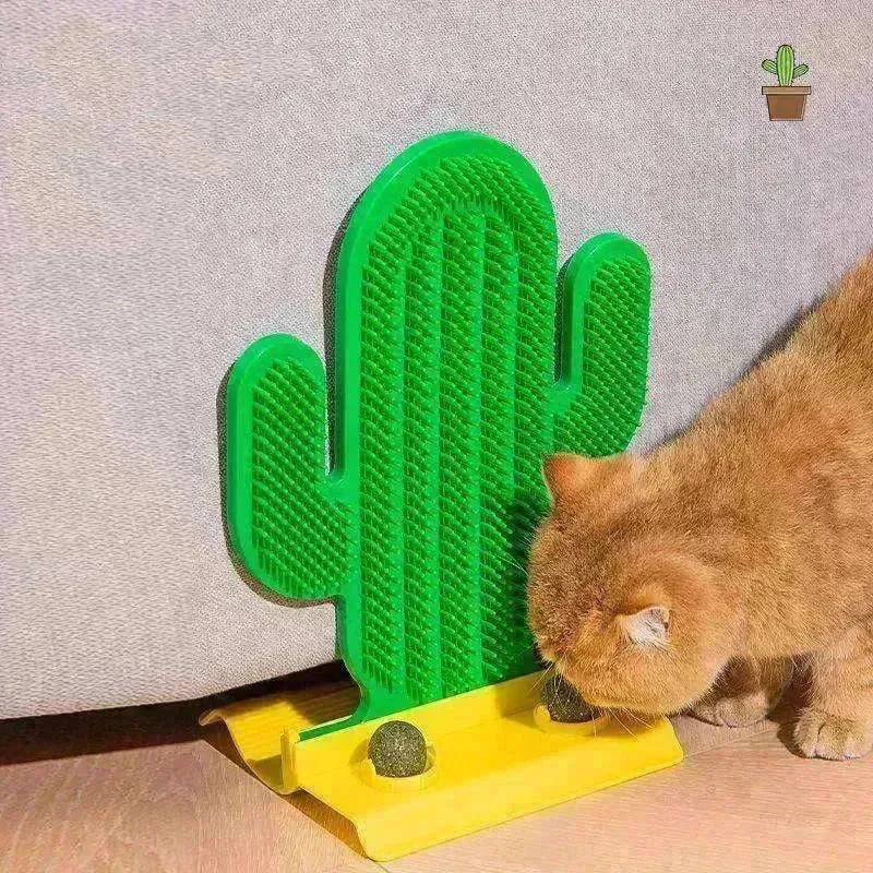 Cactus Design Cat Hair Scrubber Corner Tickle Toy
