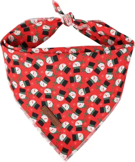 Christmas Dog Bandana, Christmas Tree Triangle Bid Scarf for Small Medium Dogs, Red Cotton Pet Kerchief,Cute Winter Bandana for Girl Boy Puppys