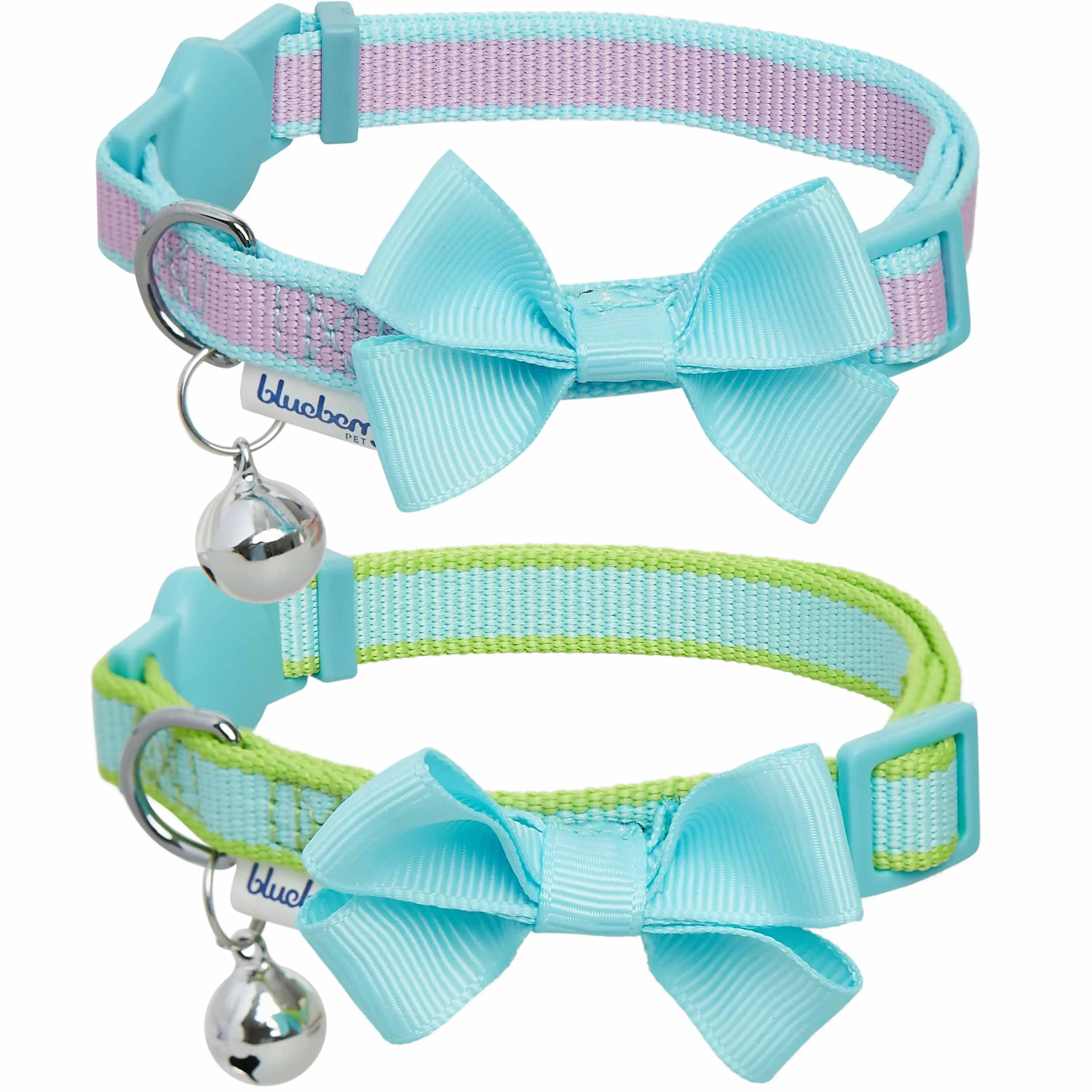 Classic Solid Cat Collar, 2 Pack