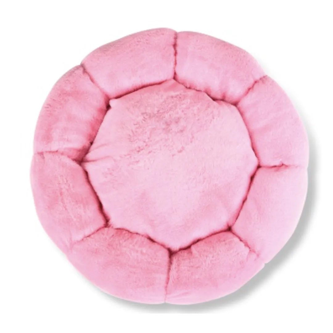 Dog Bed | Round Bed-Super Soft Fur all over | Pet Bedding