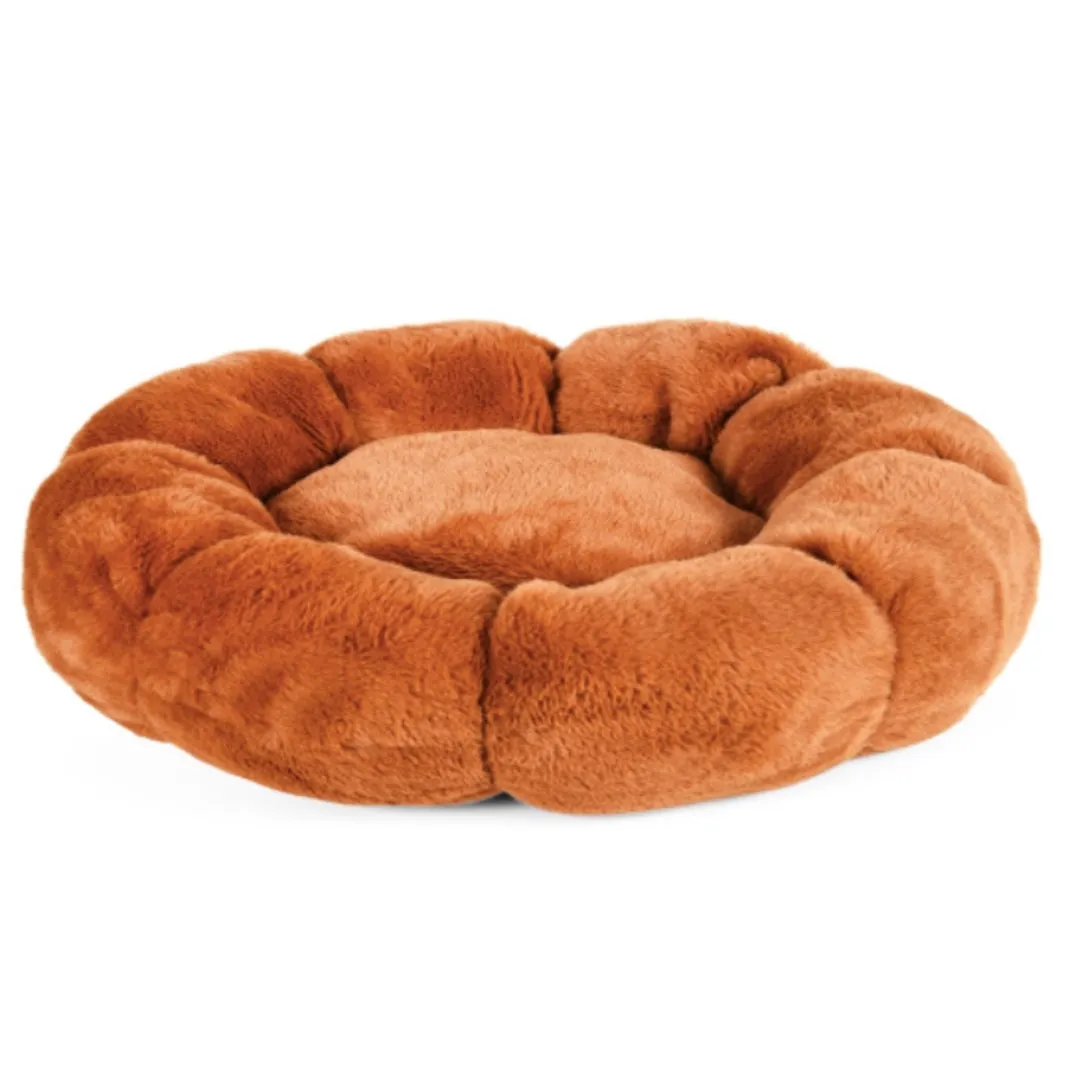 Dog Bed | Round Bed-Super Soft Fur all over | Pet Bedding
