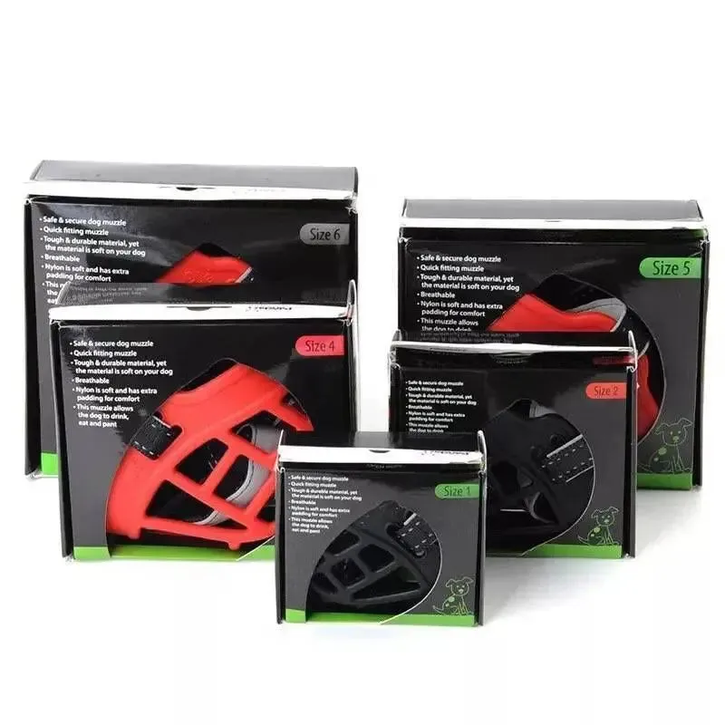 Dog Muzzle Silicone Muzzle Dog Bite And Barking Soft Mask