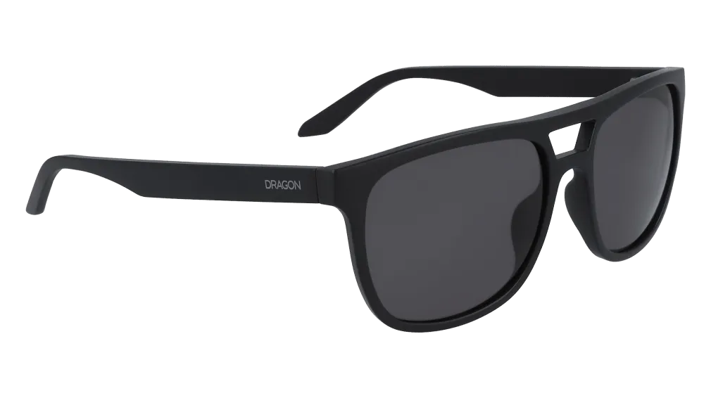 DRAGON Cove Matte Black - Lumalens Smoke Sunglasses