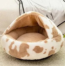 Enclosed Design –Winter Pet Bed with Cover, Warm, Cozy, and Semi For Your Furry Friend