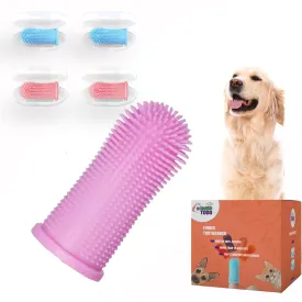Finger DogToothbrush for Dogs Oral Hygiene, Effective and Gentle Cleaning, Ideal for Dogs and Pets Whit of The Dog Tooth Brushing Kit