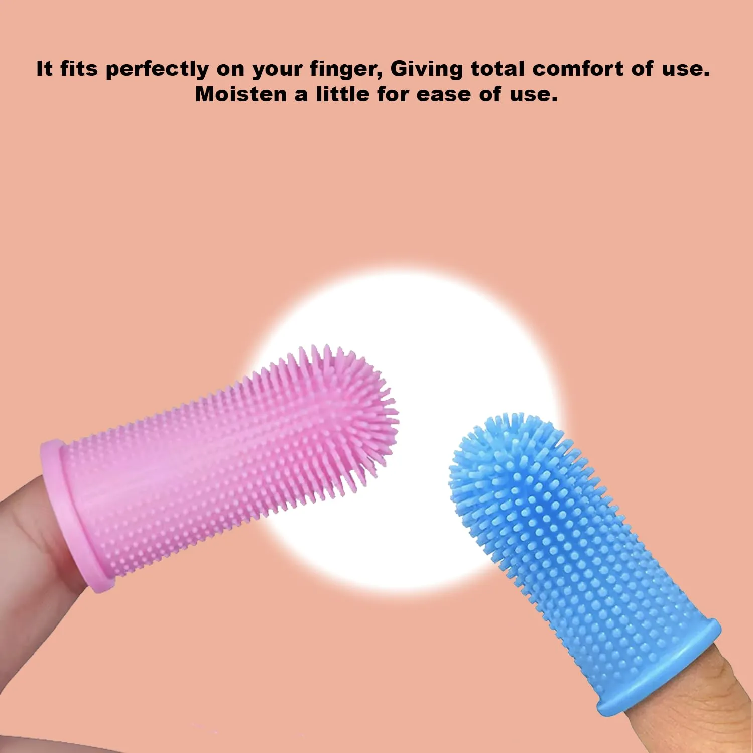 Finger DogToothbrush for Dogs Oral Hygiene, Effective and Gentle Cleaning, Ideal for Dogs and Pets Whit of The Dog Tooth Brushing Kit