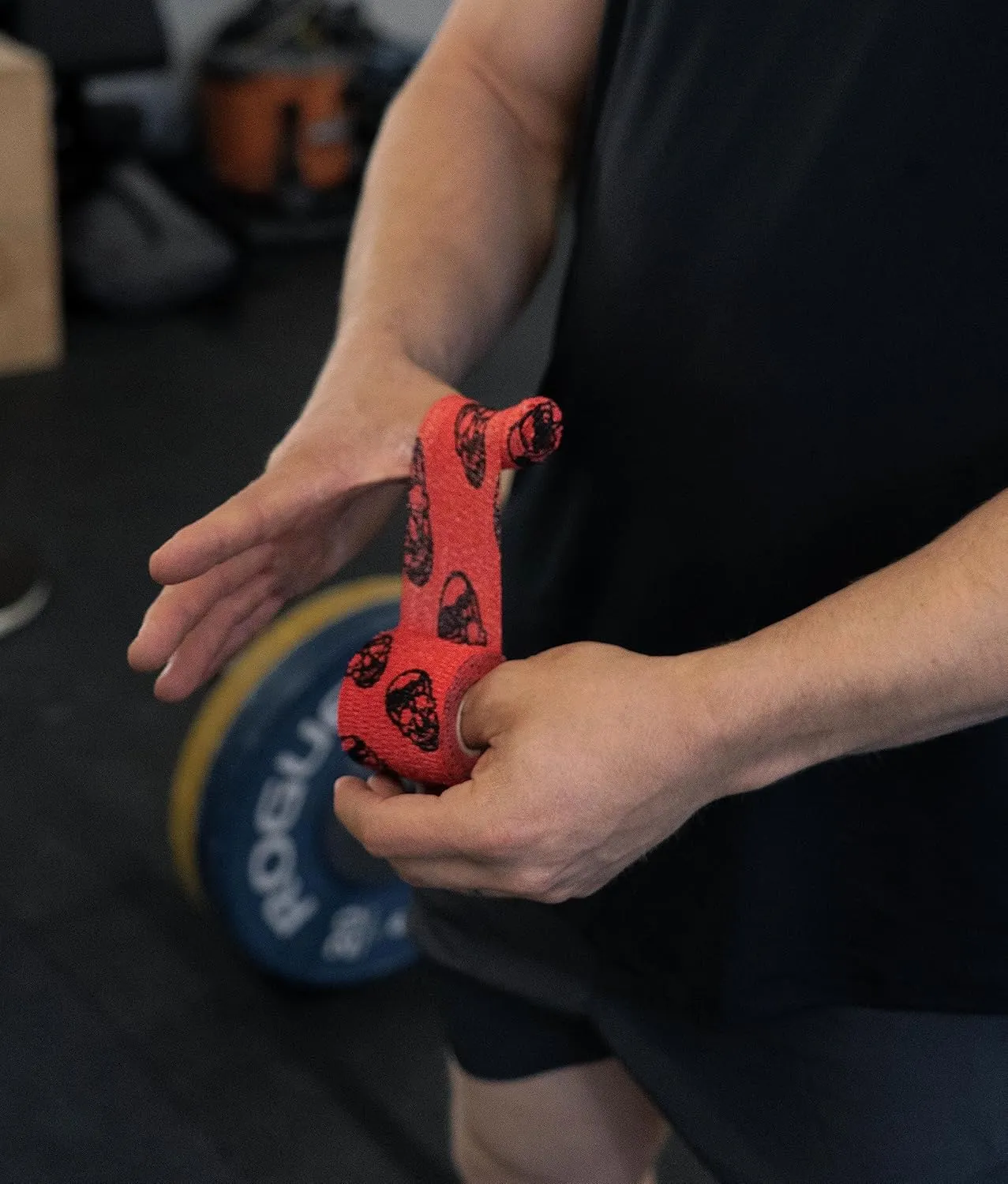 Gymreapers Hook Grip Weightlifting Tape (3 Pack) Premium Adhesive Thumb Skull Tape for Finger Protection, Powerlifting, Exercise & Cross Training - Athletic Sweat Proof Tape
