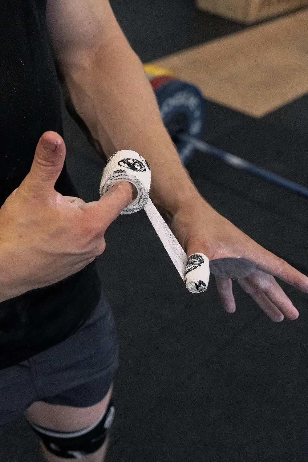 Gymreapers Hook Grip Weightlifting Tape (3 Pack) Premium Adhesive Thumb Skull Tape for Finger Protection, Powerlifting, Exercise & Cross Training - Athletic Sweat Proof Tape