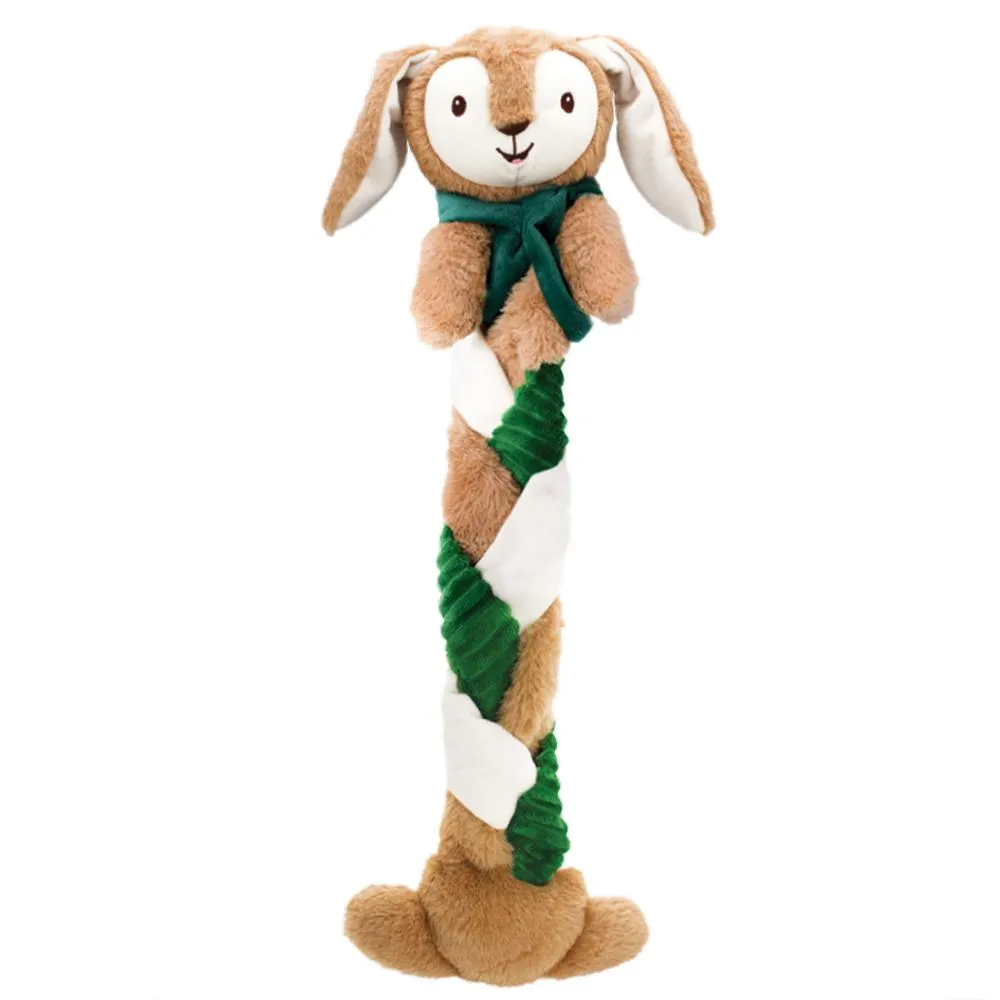 Holly & Robin | Christmas Dog Toy | Giant Multitextured Plaited Pal Bunny