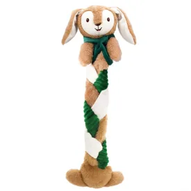 Holly & Robin | Christmas Dog Toy | Giant Multitextured Plaited Pal Bunny