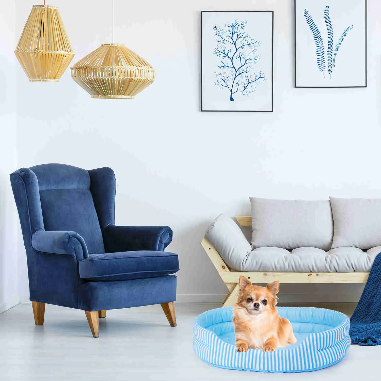 Ice Silk Pet Bed, S size, 1 Pack