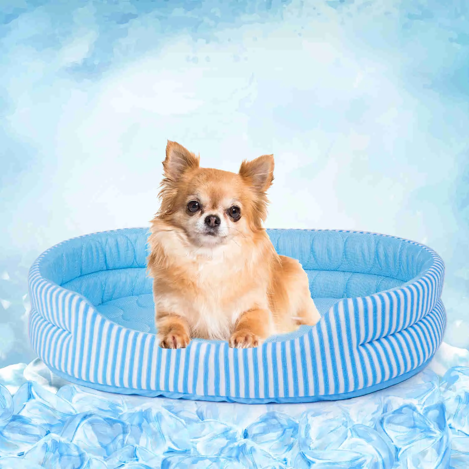 Ice Silk Pet Bed, S size, 1 Pack