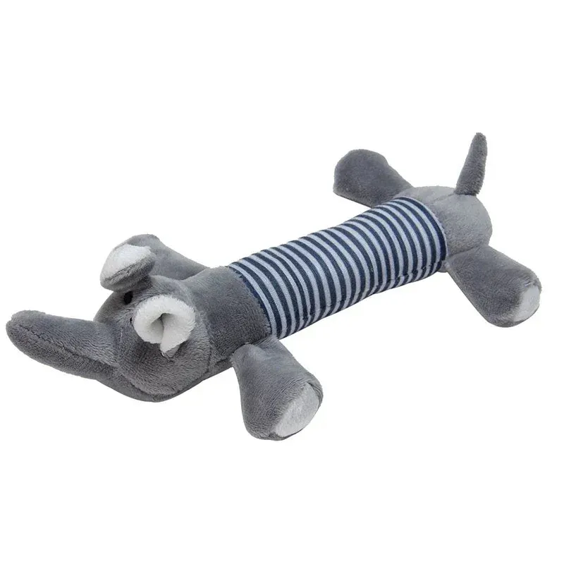 Interactive Dog and Cat Squeaky Plush Toy – Bite-Resistant Chew Molar Toy