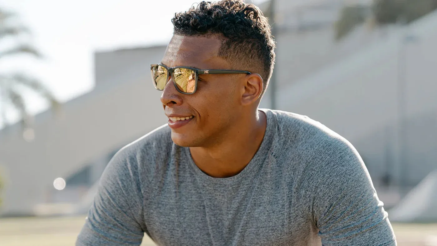 Knockaround Jelly Grey/ Peach Fast Lanes Polarized Sunglasses