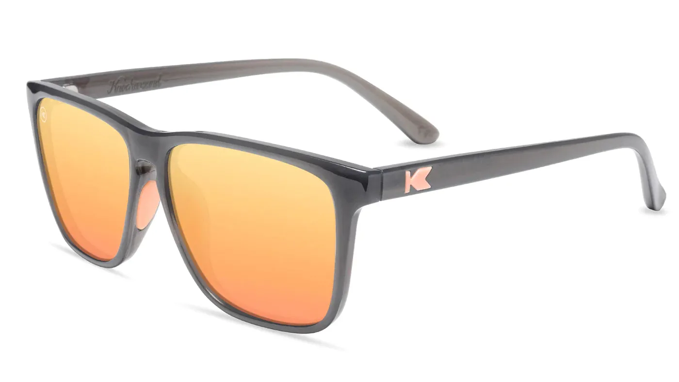 Knockaround Jelly Grey/ Peach Fast Lanes Polarized Sunglasses