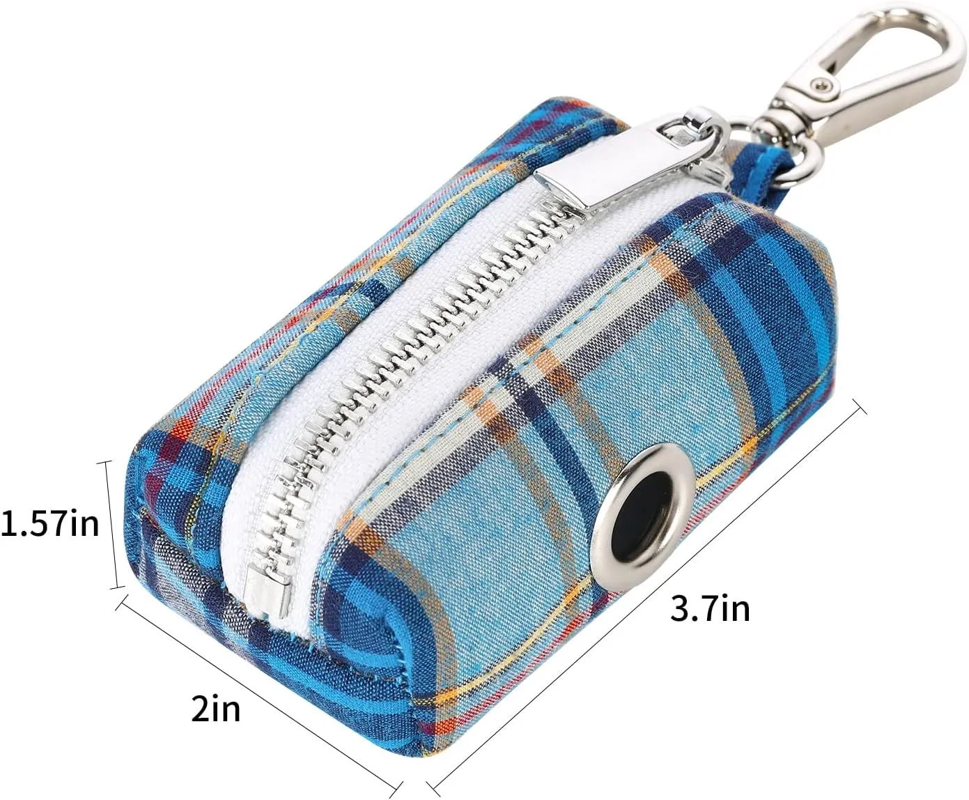 Lionet Paws Cute Dog Poop Bag Holder with Dog Poop Bag for Leash, Cotton Dog Bag Dispenser, Matching Dog Collar