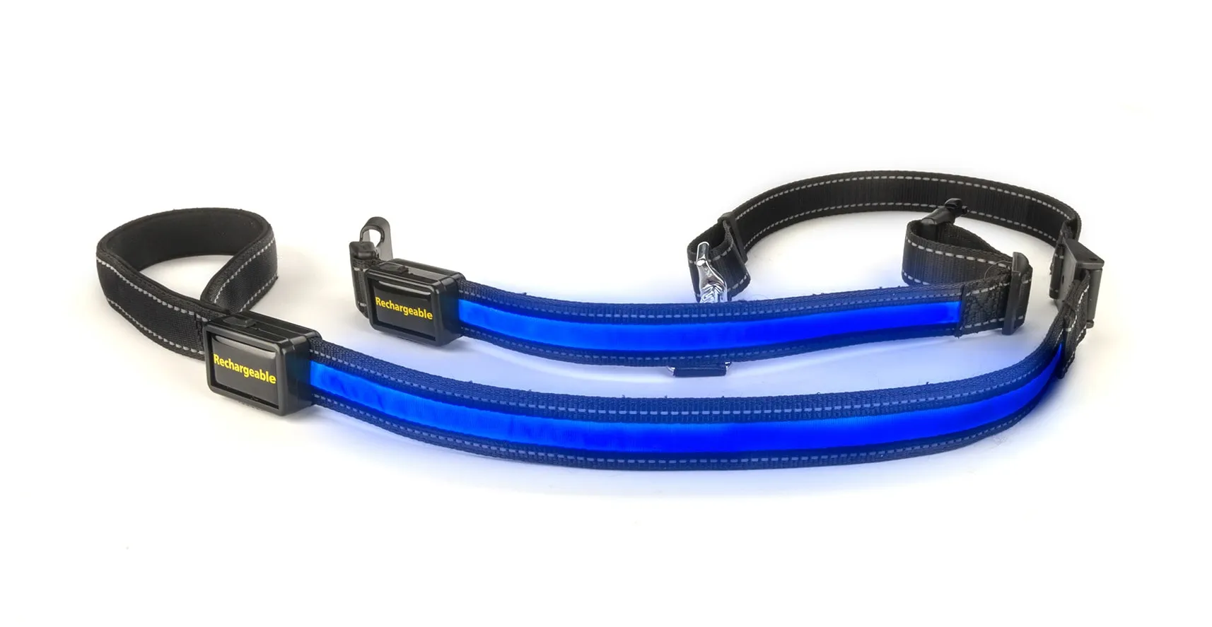 Loomo Moonshine LED Dog Lead Blue