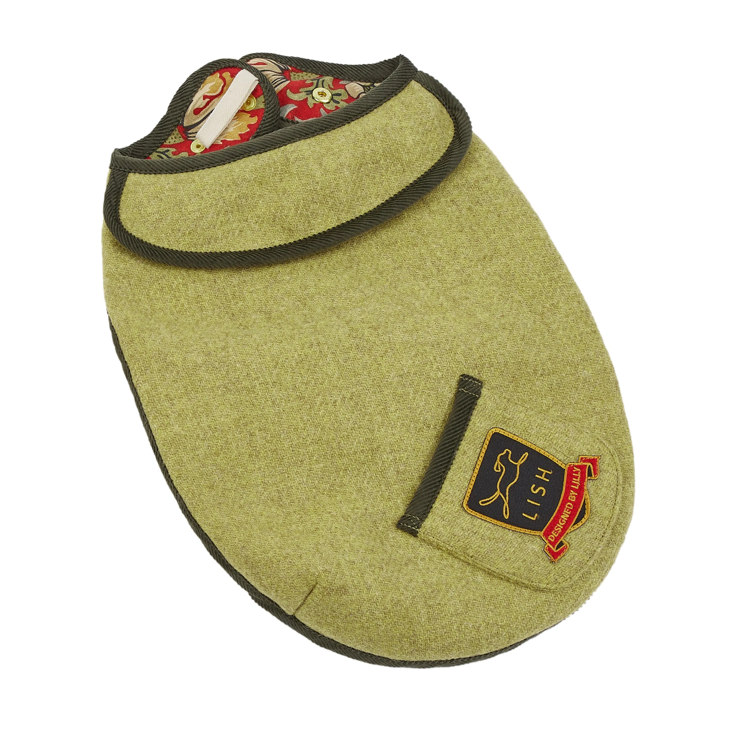 Morris Fern Green Harris Tweed Dog Coat