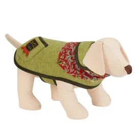 Morris Fern Green Harris Tweed Dog Coat