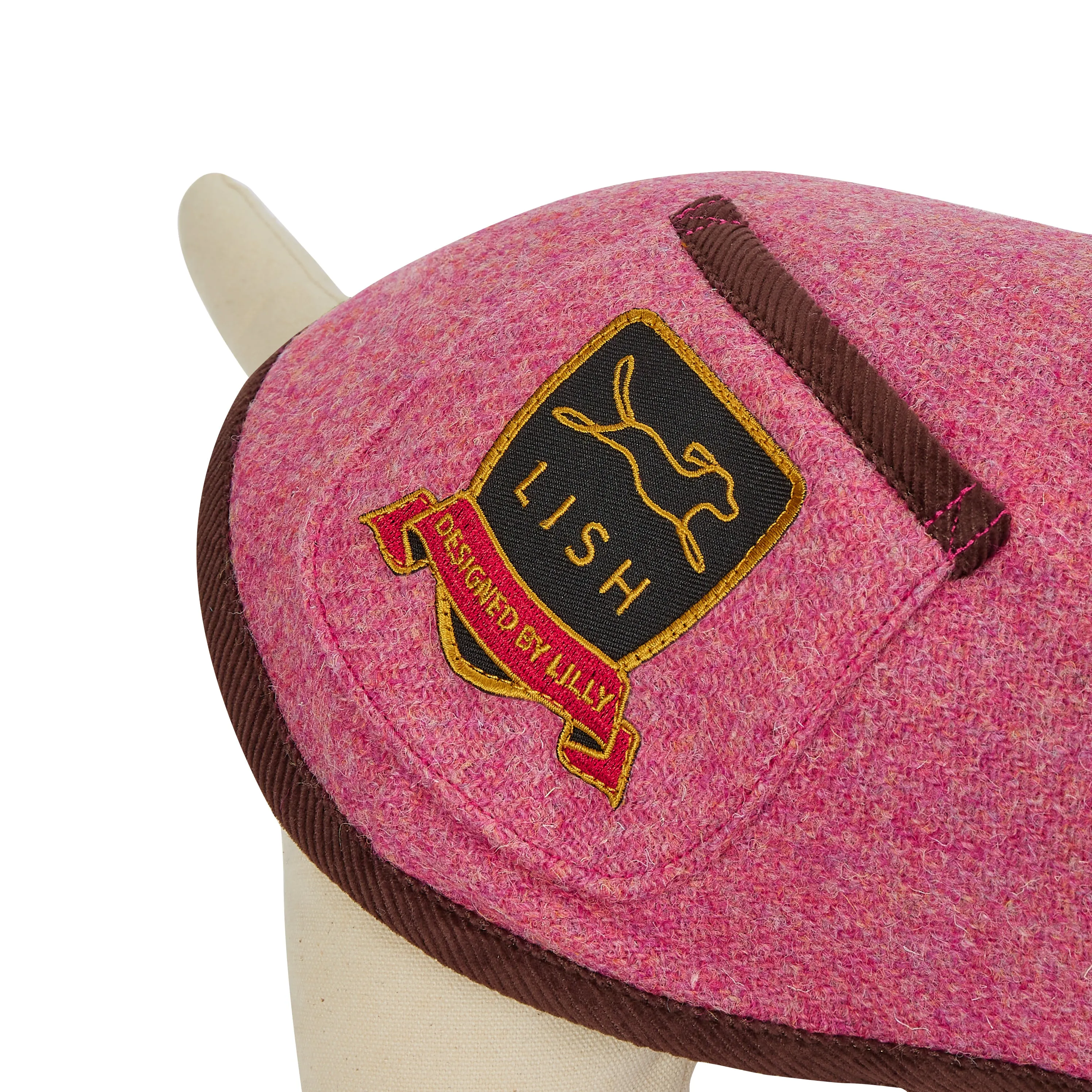 Morris Rose Pink Harris Tweed Dog Coat