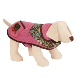 Morris Rose Pink Harris Tweed Dog Coat