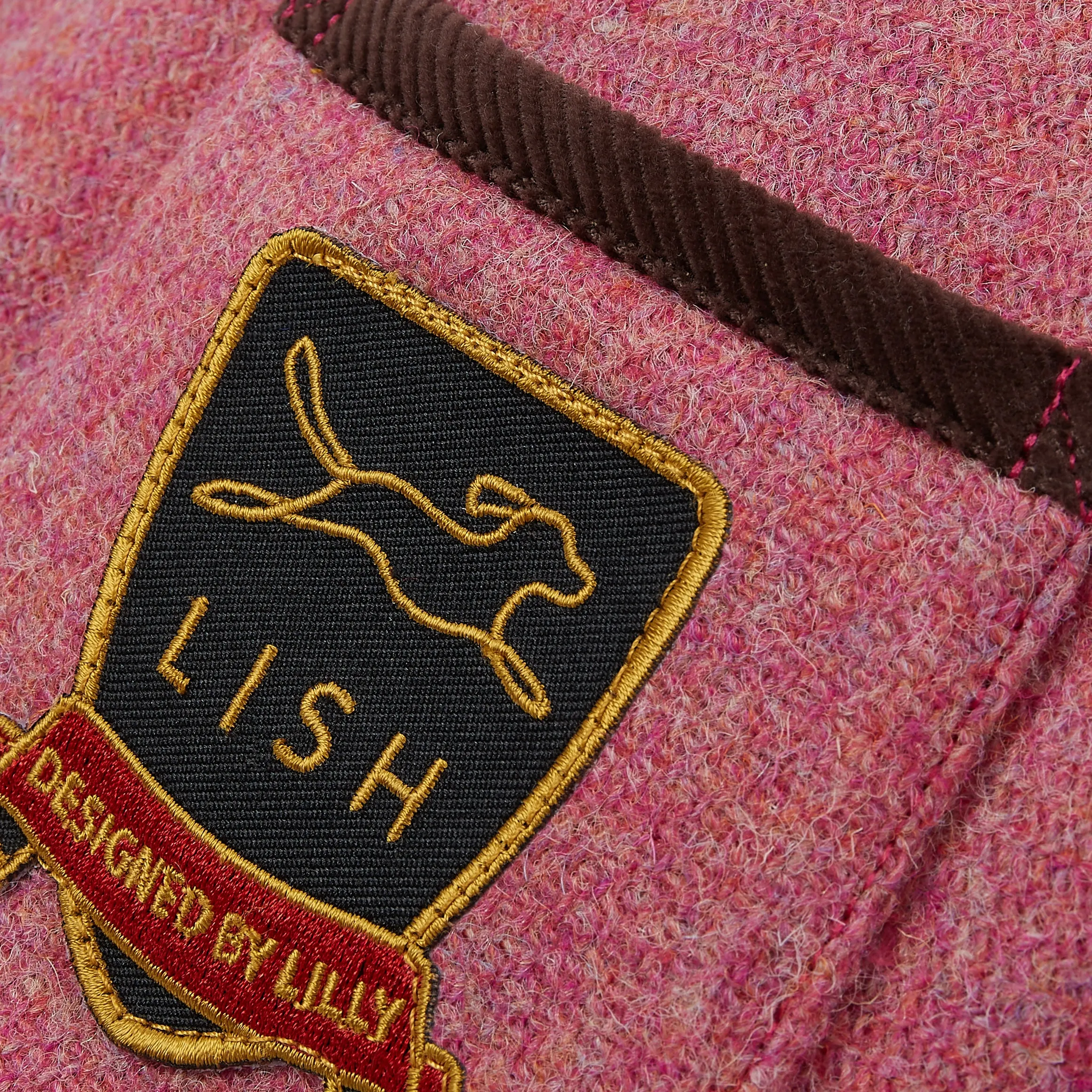 Morris Rose Pink Harris Tweed Dog Coat